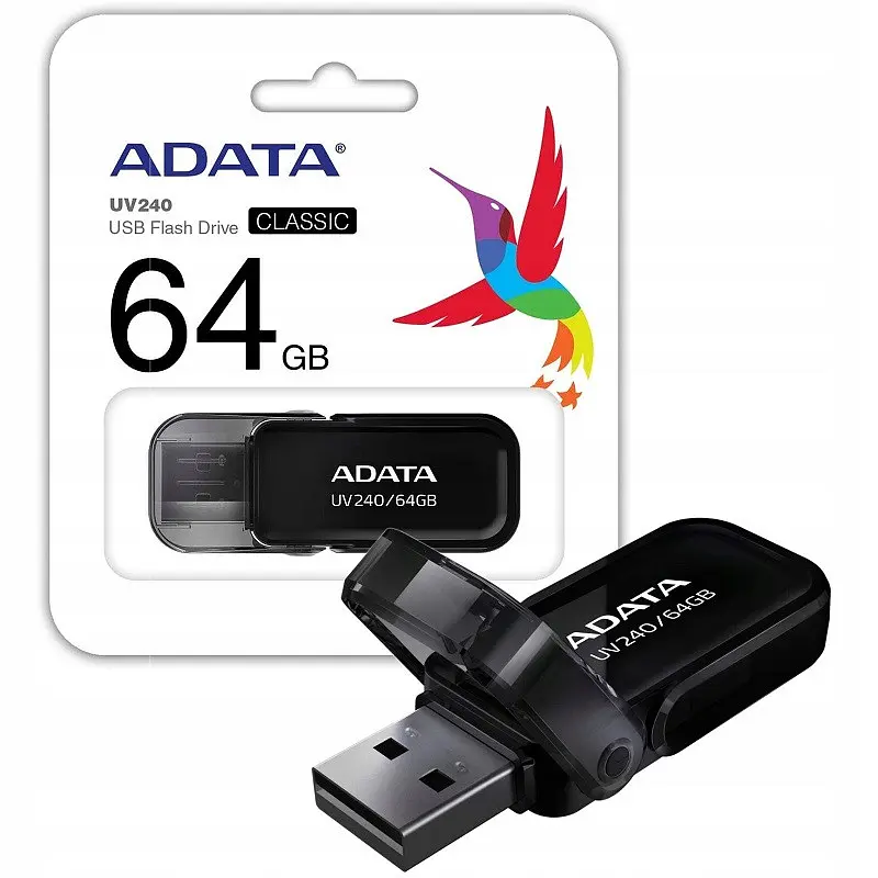 Флеш-накопичувач ADATA USB 2.0 AUV 240 64Gb Чорний - фото 2