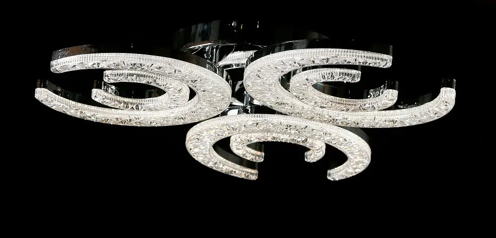 Світлодіодна люстра Splendid Ray L1655/3+3 LED (CH), білий, хром, 126 Вт, від 10-18 м² - фото 3