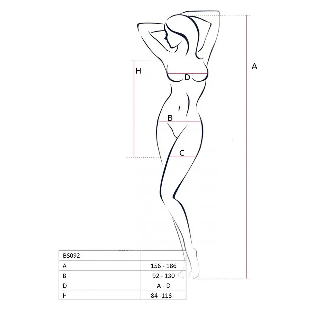 Бодістокінг-сукня з відкритими грудями Passion BS092 white - фото 3