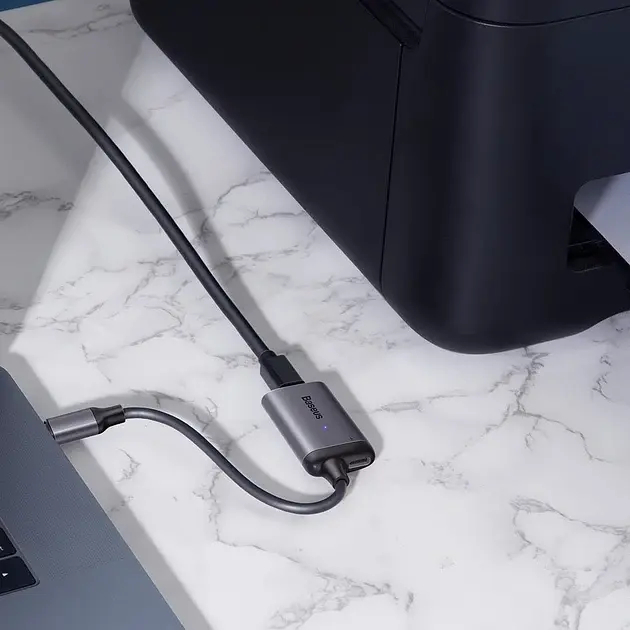 Переходник Baseus Enjoyment Series Type-C to Mini DP HUB Convertor CAHUB-Z0G Dark Grey - фото 3