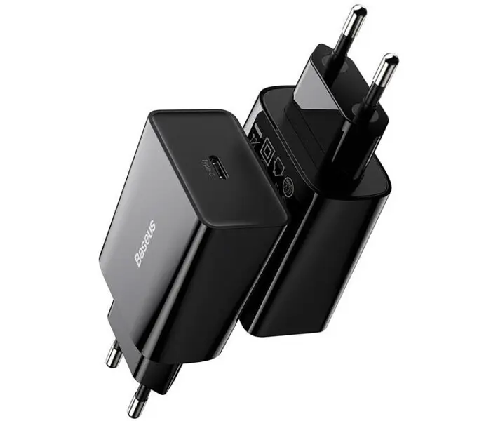 Сетевое зарядное устройство Baseus Speed Mini PD Charger 20W (CCFS-SN01) Black [67419] - фото 5