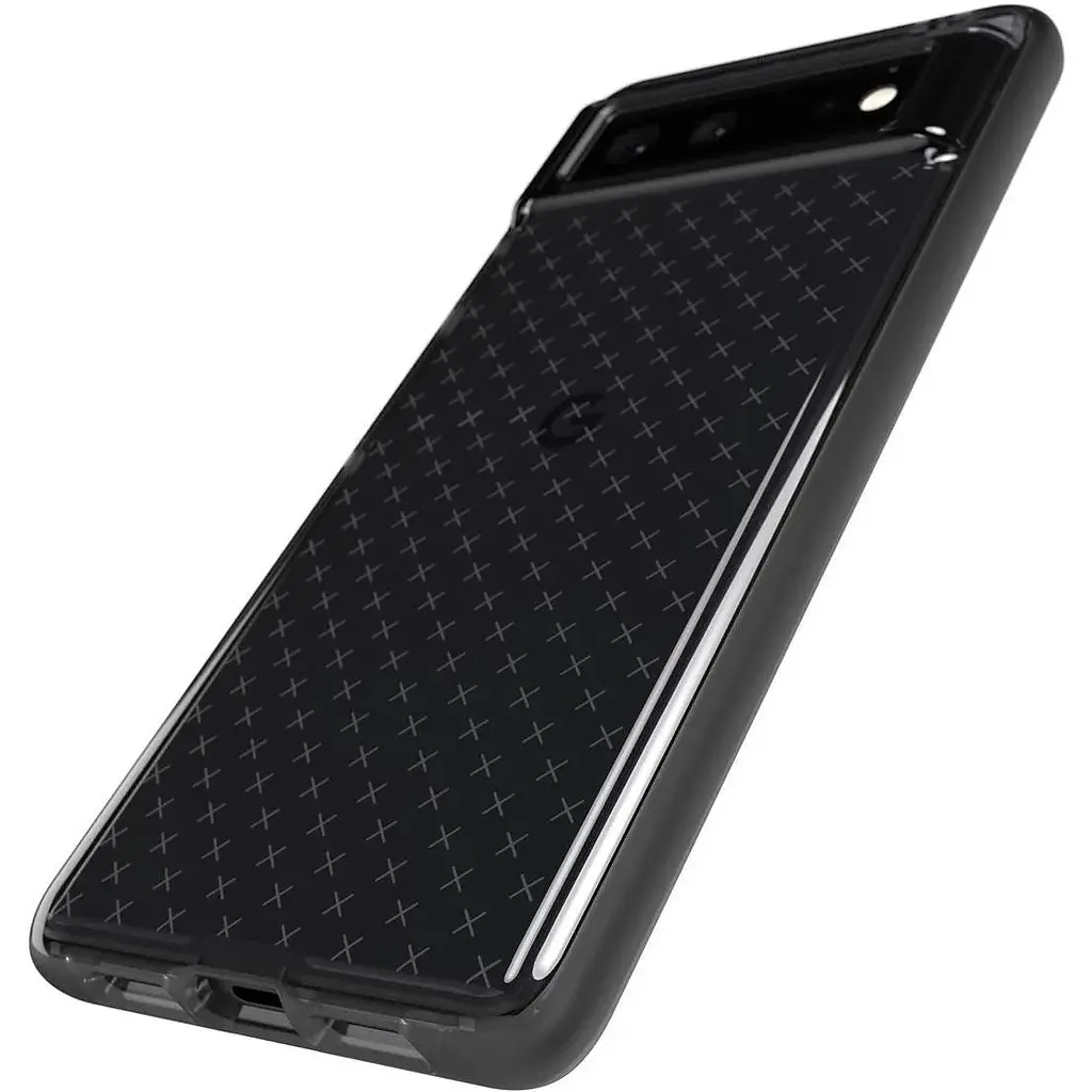 Оригінальний протиударний чохол Tech21 Evo Check для Google Pixel 6 (6.4") Smokey Black T21-9116 - фото 3