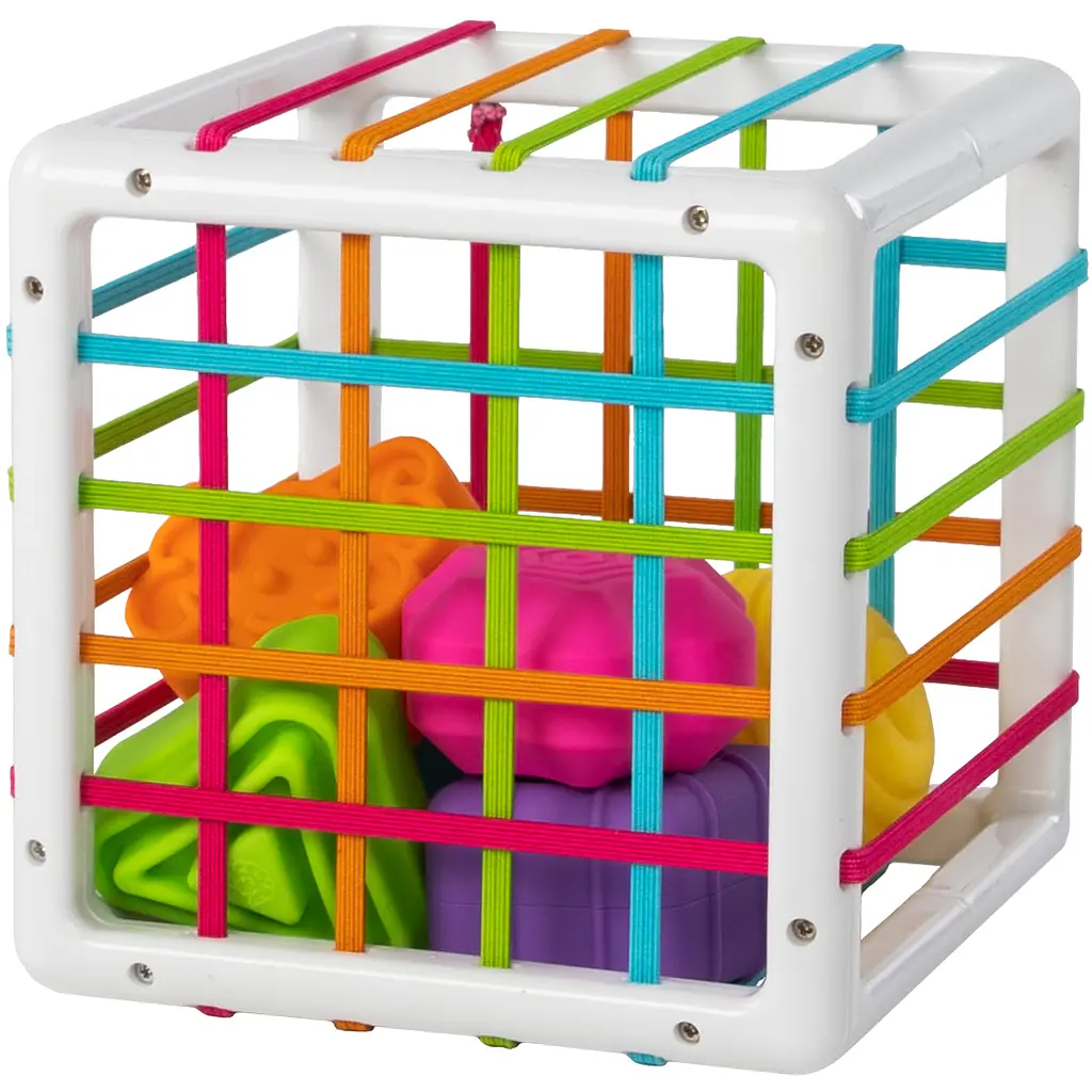 Сортер-куб зі стінками-шнурочками Fat Brain Toys InnyBin (F251ML) - фото 2