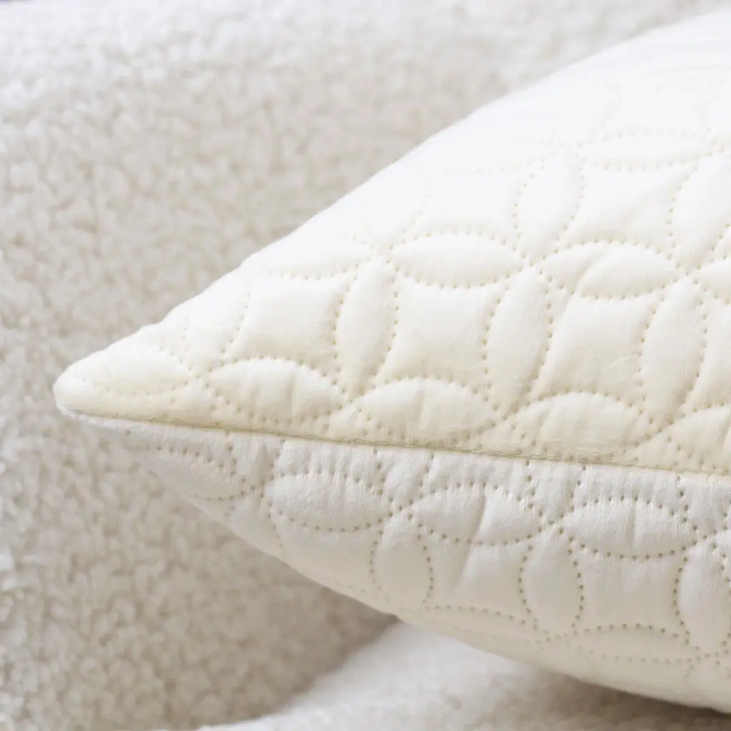 Наволочка декоративна ТЕП Velour Мозаїка 45х45 см бежевий (2-05175_36291) - фото 4
