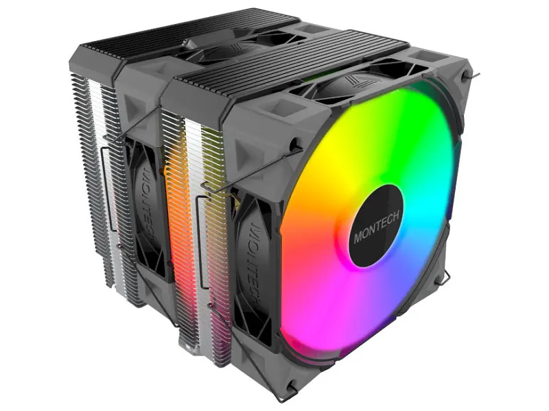 Воздушное охлаждение Montech NX600 ARGB Black