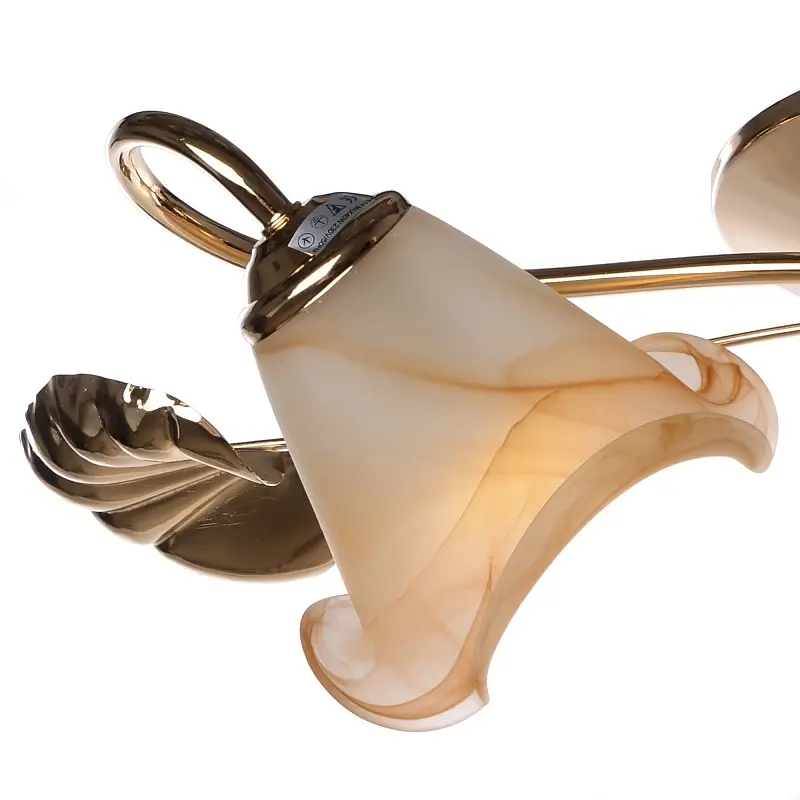 Люстра потолочная Brille классическая E14 40W G (LK-277C/3) - фото 5