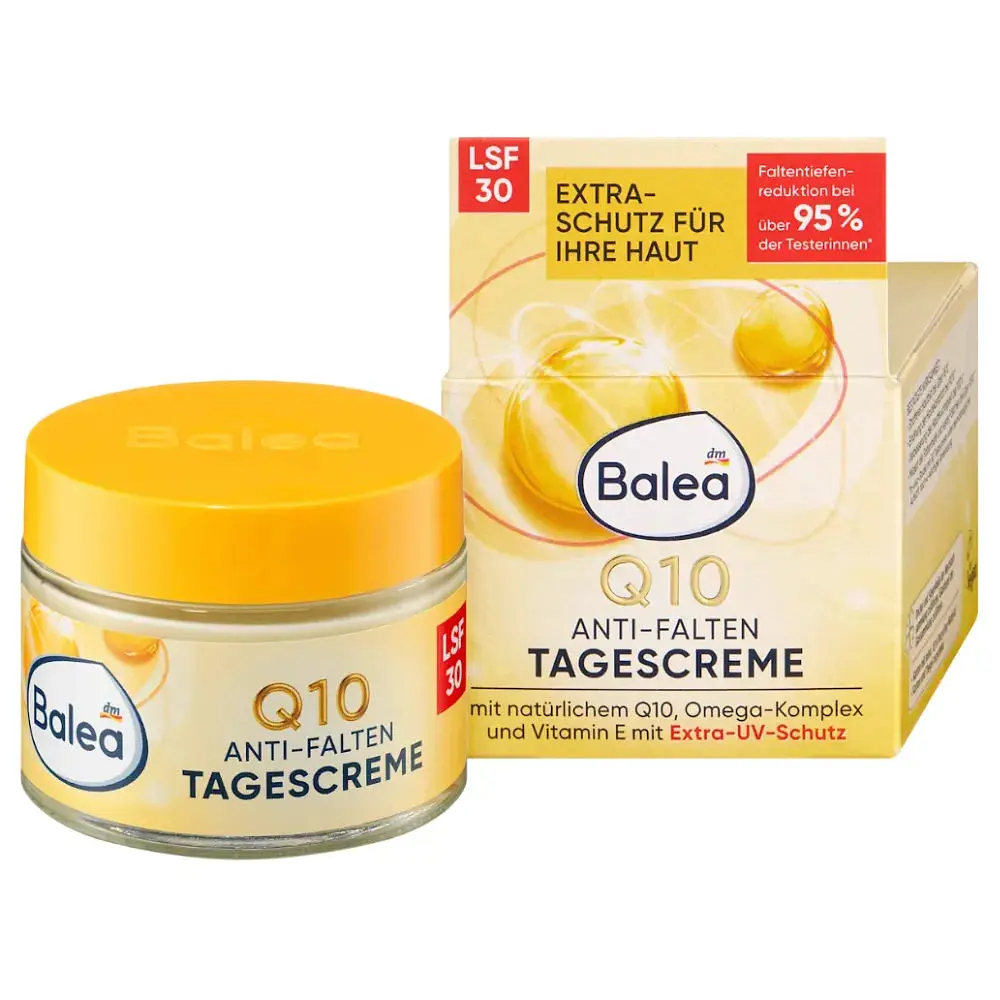 Денний антивіковий крем Balea Q10 Anti-Falten SPF 30, 50 мл