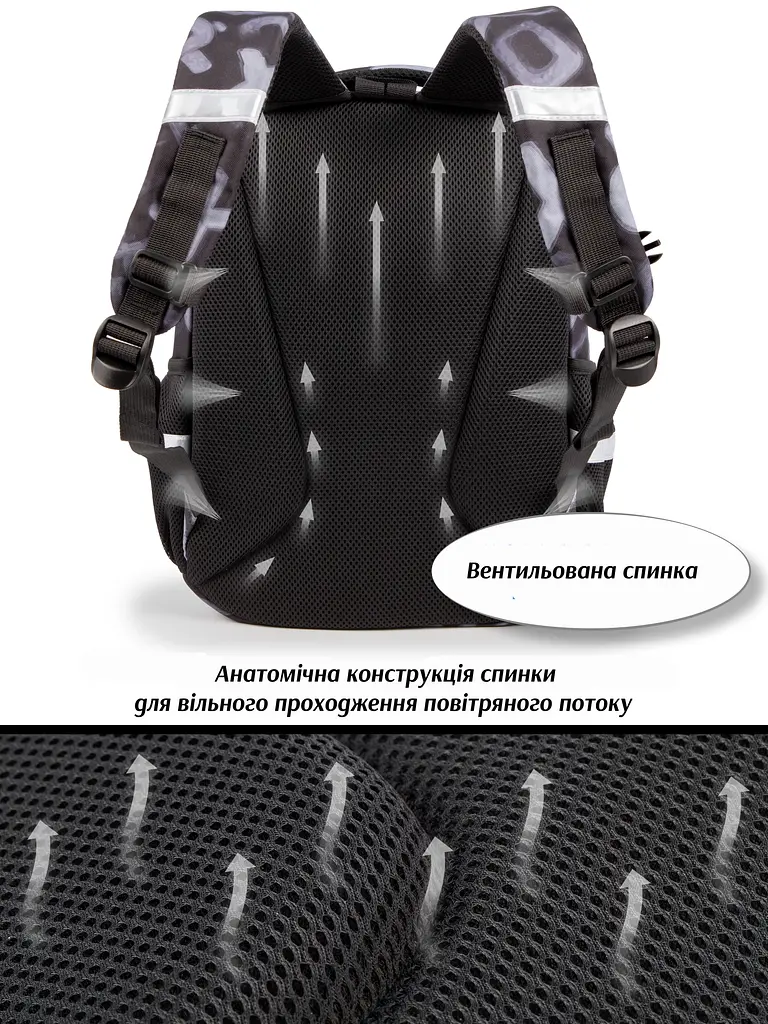 Шкільний ортопедичний рюкзак 6 в 1 для хлопчика School Standard 38х30х18 см Roblox для першокласника (SET 150-41) - фото 7