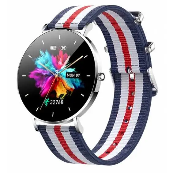 Смарт-годинник Uwatch T8 Silver (кругла модель) 2 ремінці - фото 5