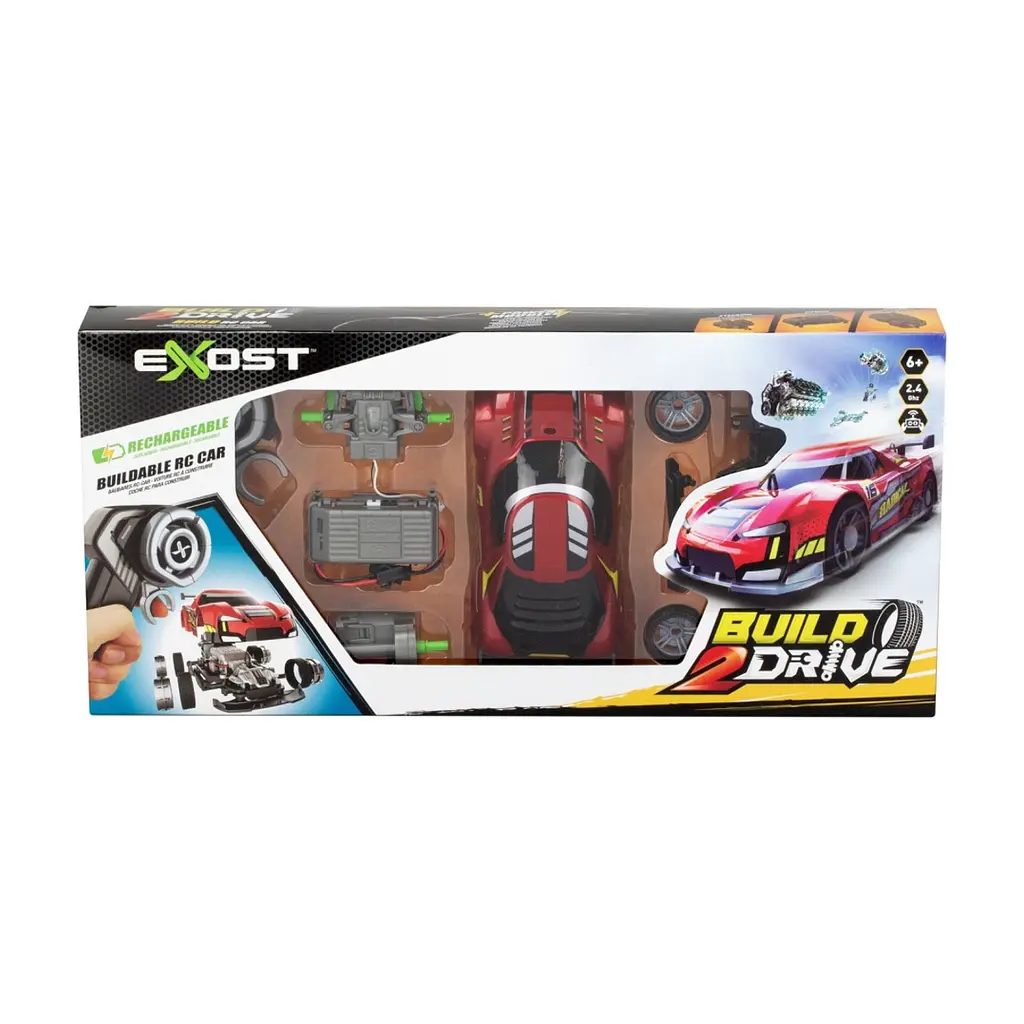 Ігровий набір Silverlit Build 2 Drive Radical Racer, РК, 2,4 GHz (ГГц), червона (20701) - фото 2