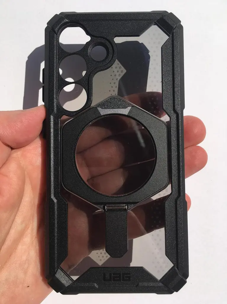 Оригінальний протиударний чохол для Samsung Galaxy S25 UAG Plasma XTE MagSafe Black 214469114097 (S931) з підставкою - фото 9