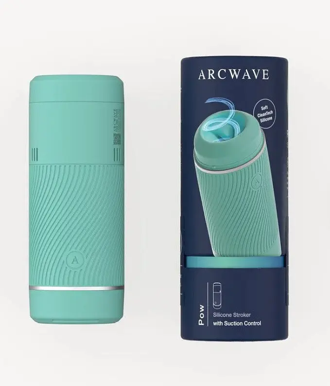 Мастурбатор чоловічий Arcwave Pow Stroker Mint контроль всмоктування, CleanTech силікон, футляр - фото 9