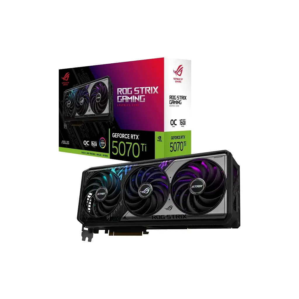 Відеокарта ASUS GeForce RTX5070 Ti 16GB ROG STRIX OC GAMING (ROG-STRIX-RTX5070TI-O16G-GAMING) - фото 9