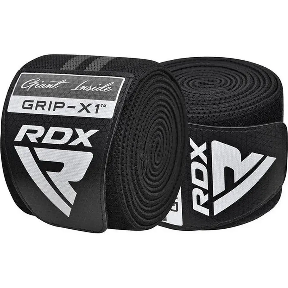 Бінти на коліна KR11 GYM Knee Wrap RDX Inc WAH-KR11BG, Black/Grey - фото 4