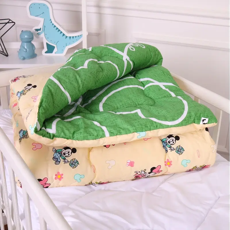 Набір антиалергенний MirSon зима Kids Time 20-0043 Green Mikey Mouse 140x205 см EcoSilk: ковдра з подушкою (2200009666315) - фото 4