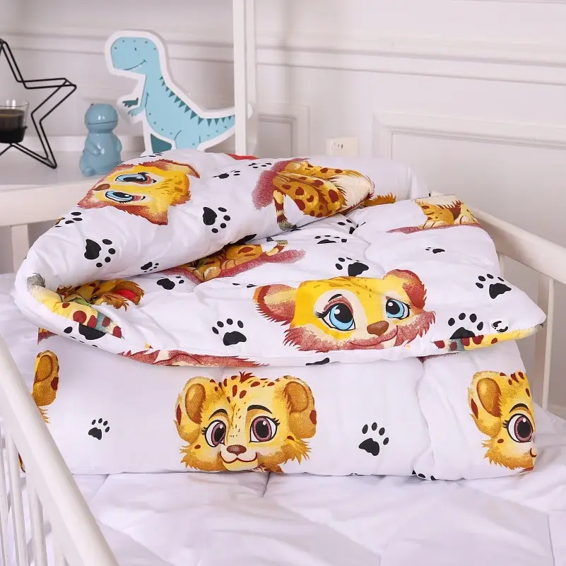 Набір дитячий MirSon зима Kids Time 20-0034 King Tiger 110x140 см бавовна: ковдра з подушкою (2200009671180) - фото 4