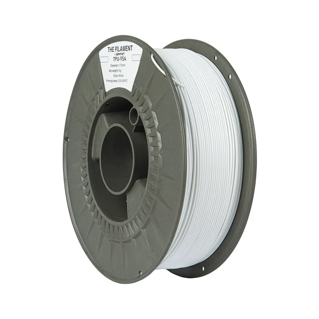 Пластик для 3D-принтера The Filament TPU-95A 1.75mm 1kg WHITE (TF-24132)