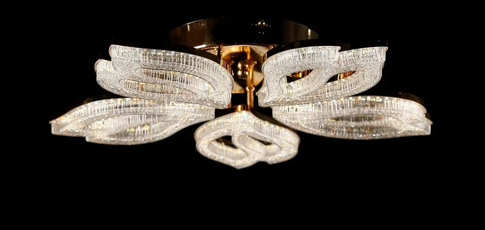 Світлодіодна люстра Splendid Ray L1707/5 LED (FGD), золото, білий, 120 Вт, від 10-18 м² - фото 2