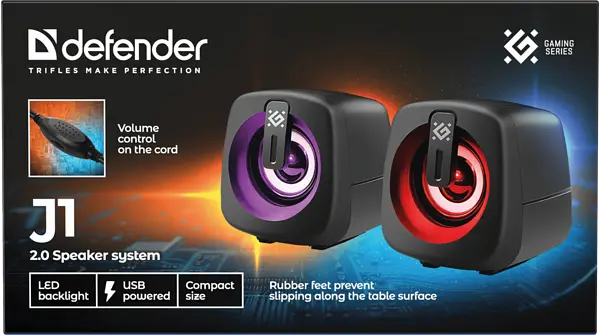 Акустика Defender J1 6Вт USB Black (65961) - фото 12