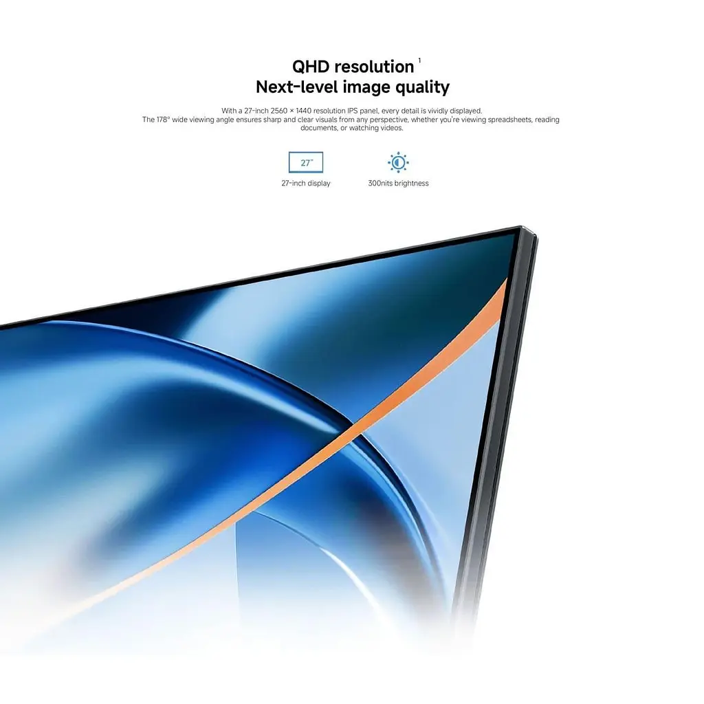 Монітор 27" Xiaomi A27Qi (2026) (1185163) 2560x1440 (QHD, 2K) IPS 120 Hz - фото 4