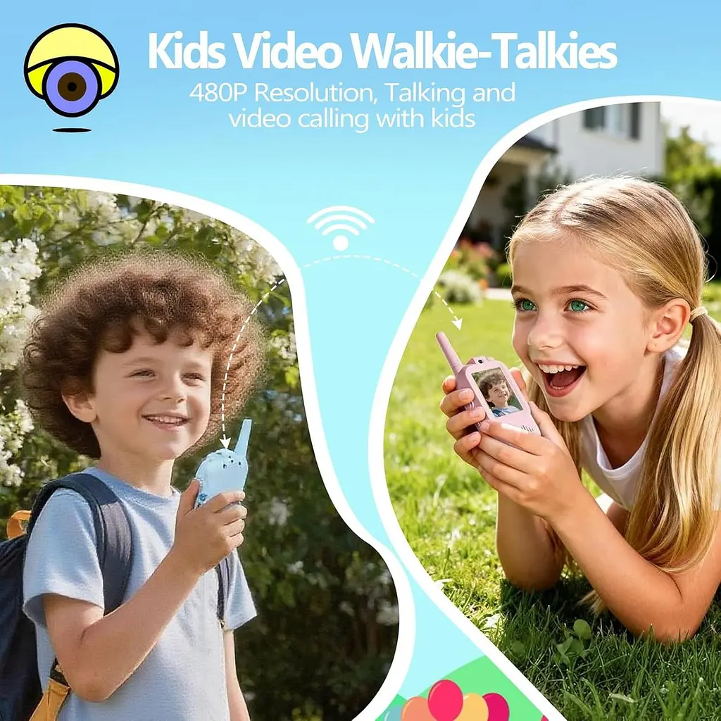 Дитяча відео-рація Walkie Talkie для дітей ∙ Двосторонній відеозв'язок Walkie Talkie на акумуляторі - фото 4