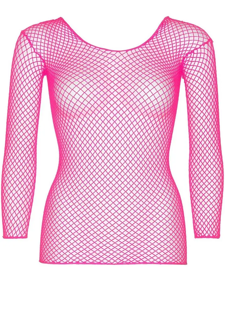 Топ Leg Avenue Long Sleeves T-Shirts Neon Pink One Size - фото 3