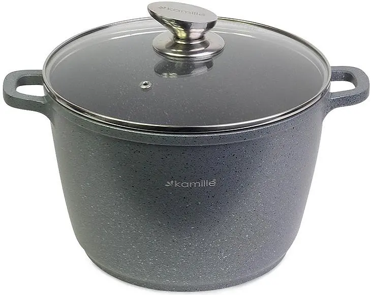 Каструля Landes Grey з литими алюмінієвими ручками Kamille Ø28х20 см kuh0007775