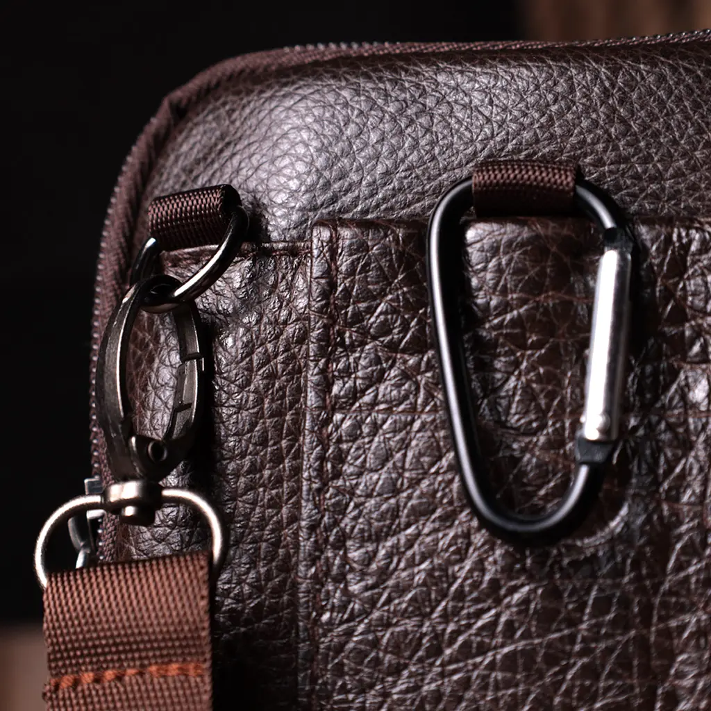 Кожаная мужская сумка Vintage 11х18,5х4 см sum0024957 - фото 8