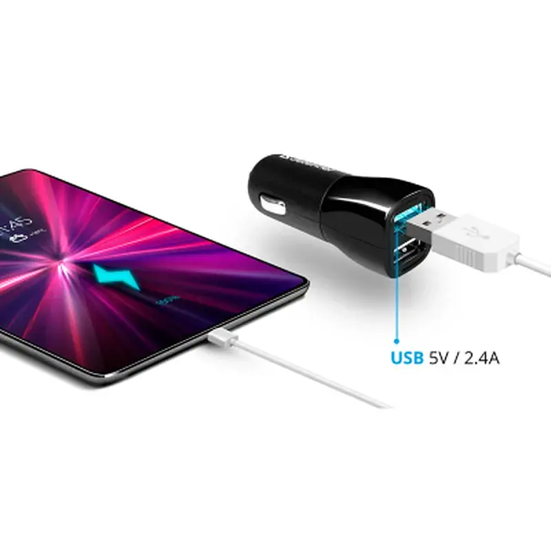 Зарядний пристрій Defender 2xUSB 12W 2.1A ECA-24 (83824) - фото 4