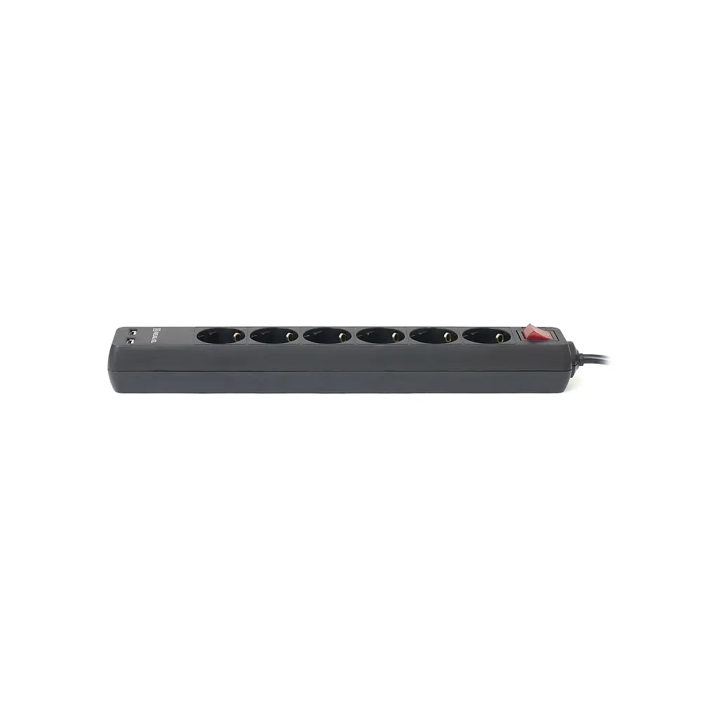 Мережевий фільтр живлення REAL-EL RS-6 PROTECT USB, 5m, black (EL122300018) - фото 6