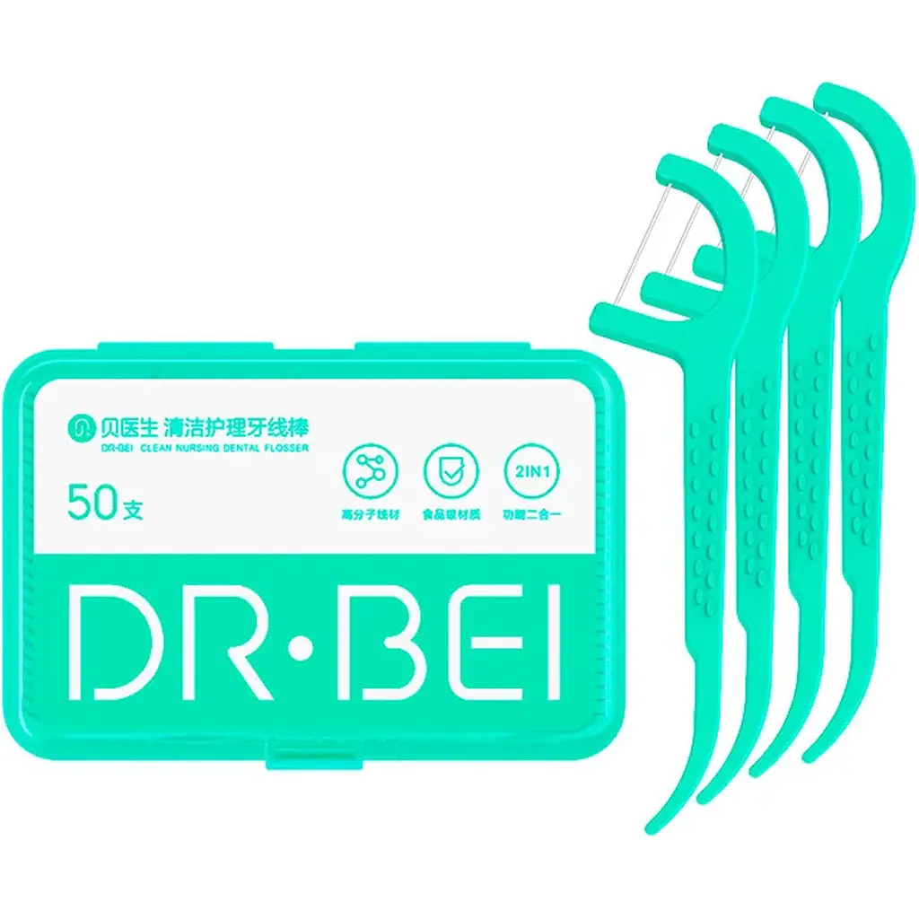 Зубная нить Xiaomi DR.BEI Dental Floss 50 шт. [86064] - фото 2