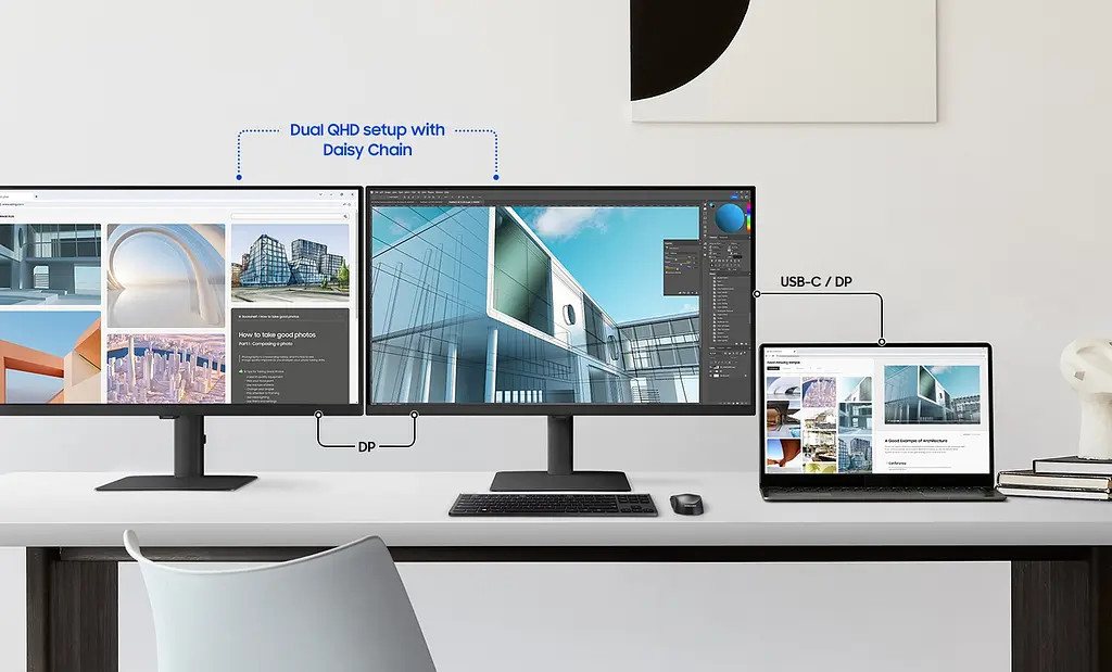 Монітор Samsung 27" S60UD HDMI DP USB USB-C MM IPS 2560x1440 100Hz 1ms teh0014200 - фото 3