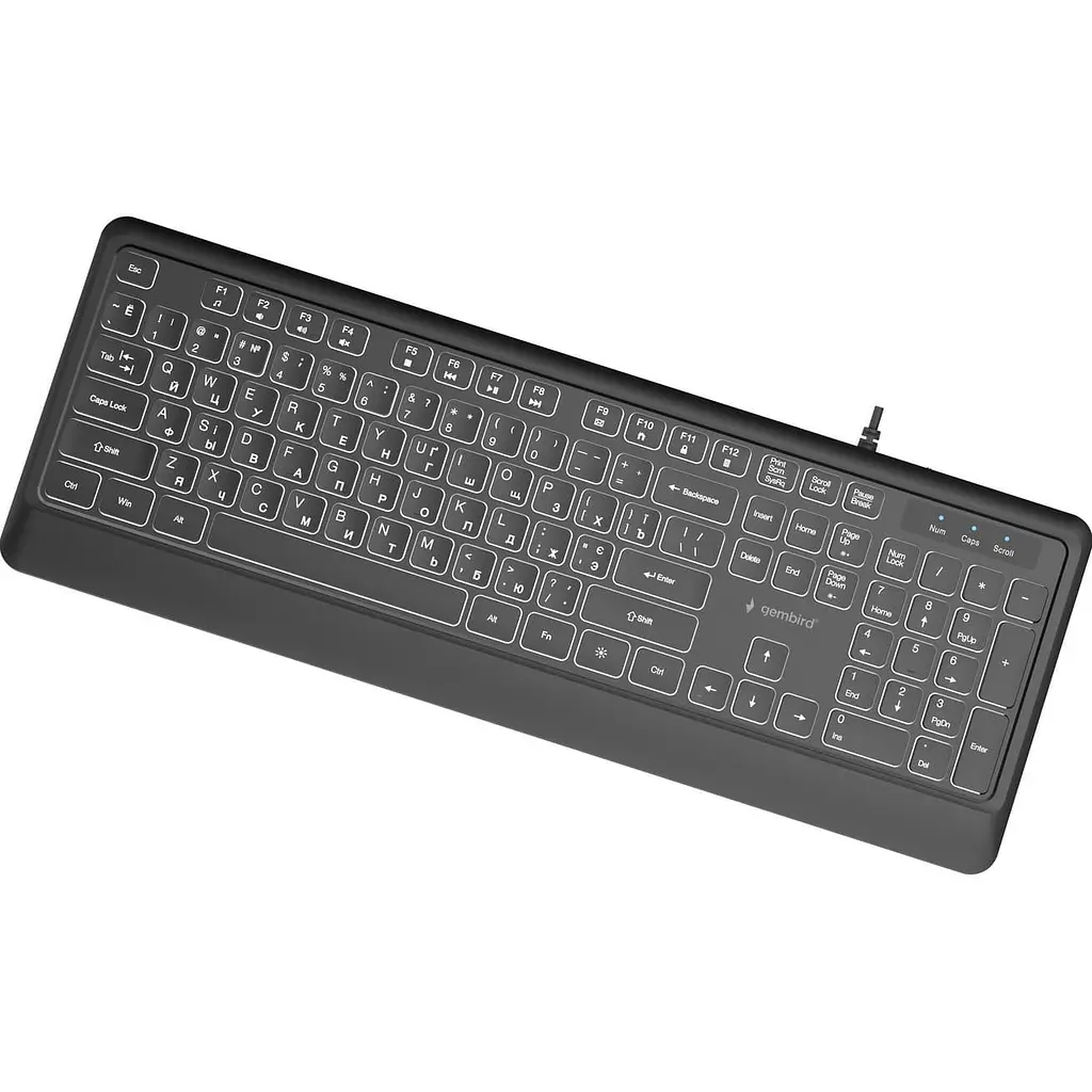 Клавіатура Gembird KB-UML-04-CYRL Black (KB-UML-04-CYRL) - фото 2