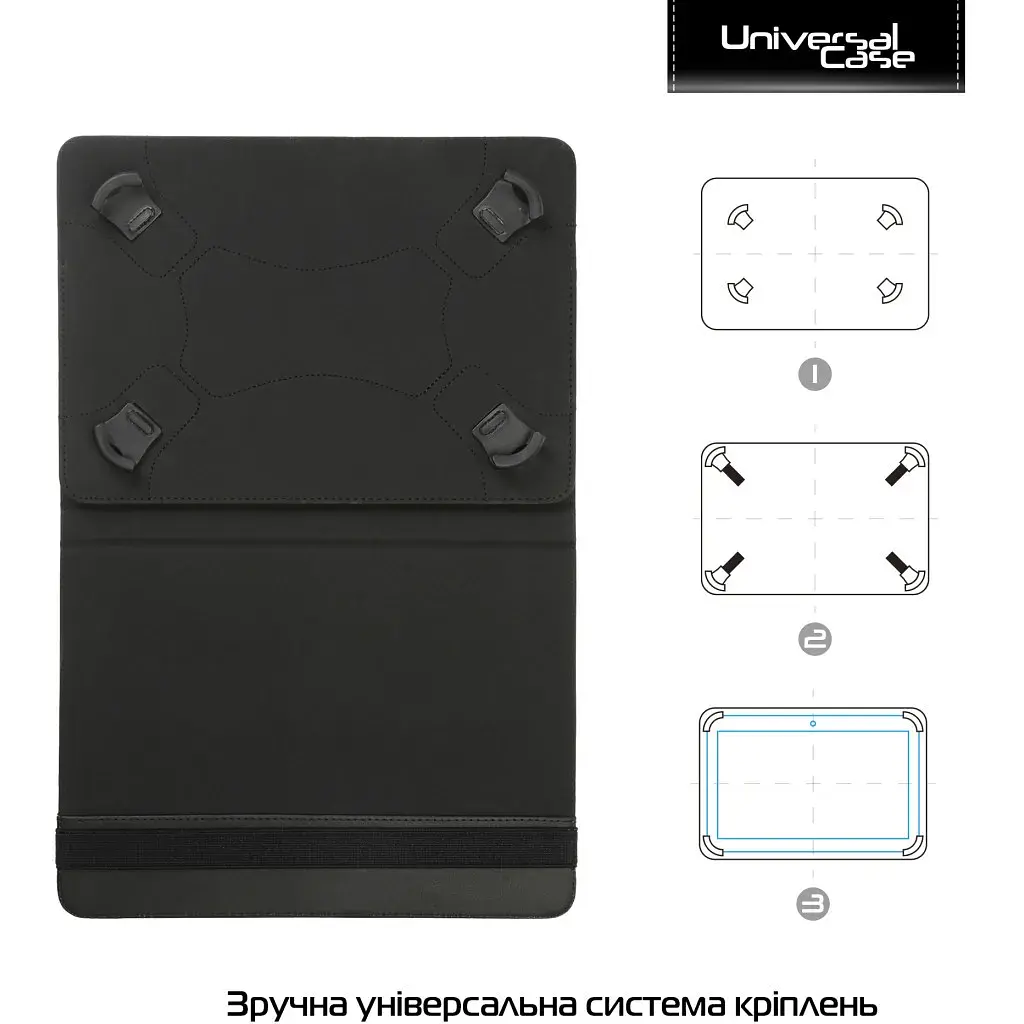 Чохол до планшета Armorstandart Silicone Hooks 10 Black (ARM59078) - фото 2