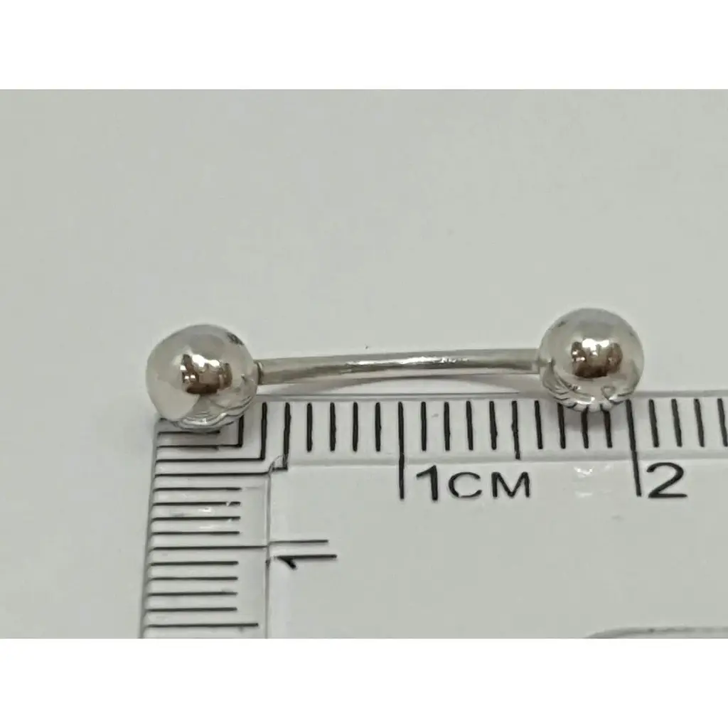 Срібна сережка для пірсингу брови/пупка Dear. 7005С - фото 2