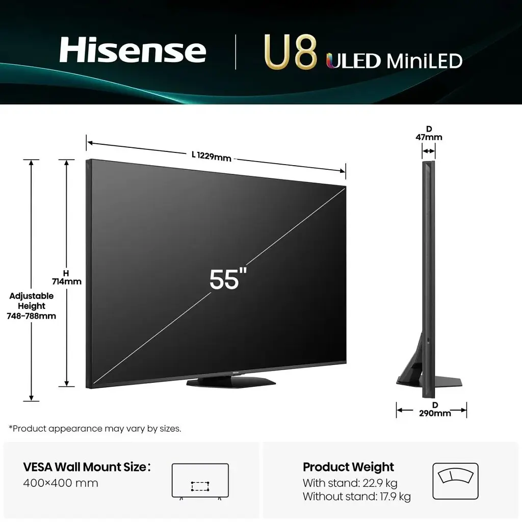 Телевизор Hisense 55U8Q - фото 2