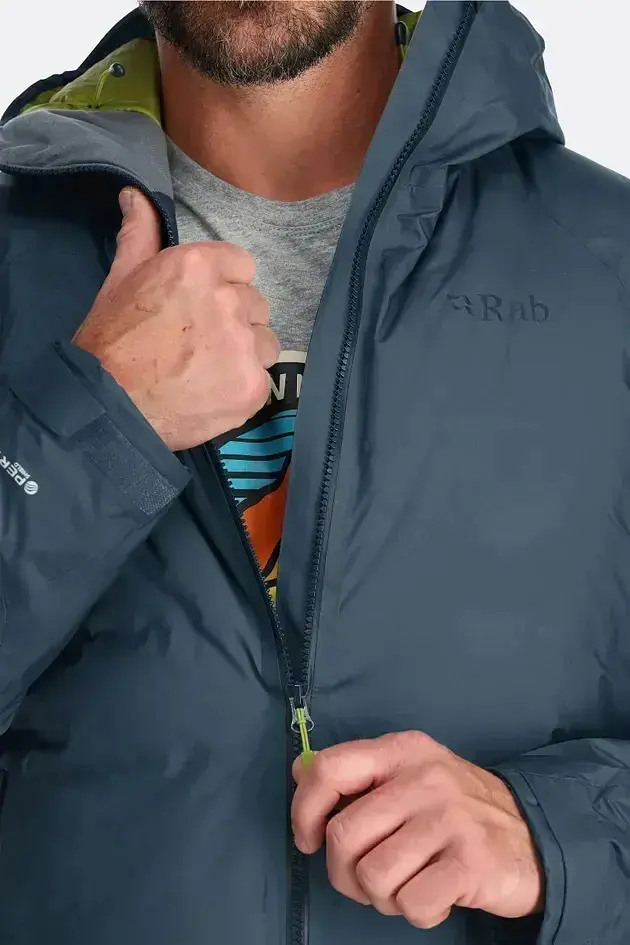 Мембранна чоловіча тепла куртка Rab Valiance Jacket M Чорний - фото 5