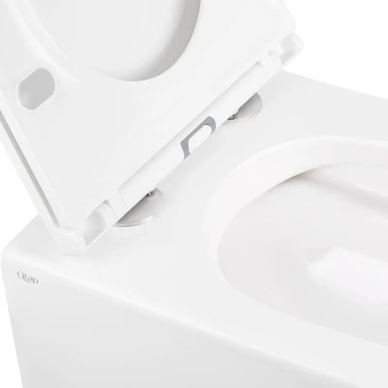 Унітаз підвісний Qtap Robin New безободковий з сидінням Soft-close QT1333046ENRW - фото 5