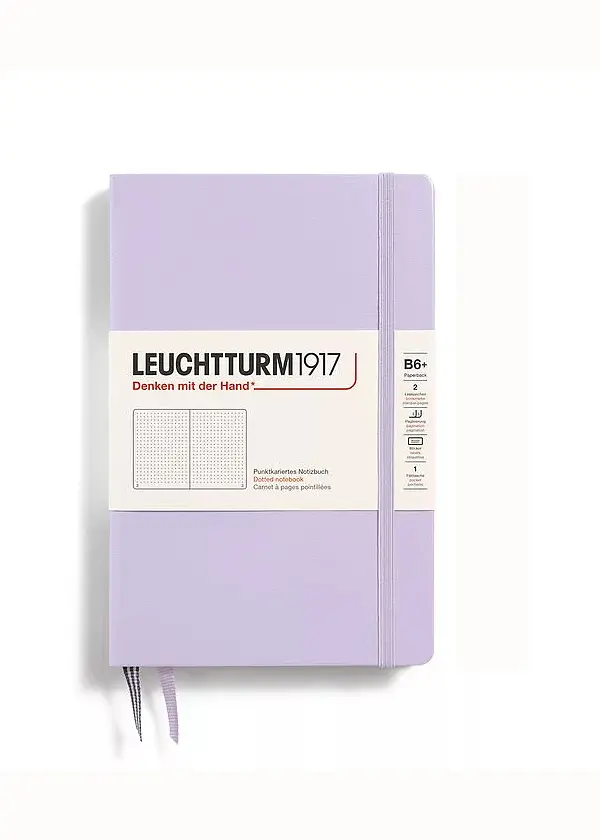 Блокнот Leuchtturm1917, Paperback (B6+), Lilac, Крапка (368491) - фото 7