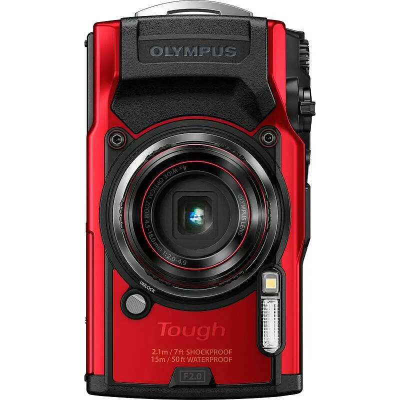 Компактный фотоаппарат Olympus TG-6 Red (V104210RE000) - фото 9