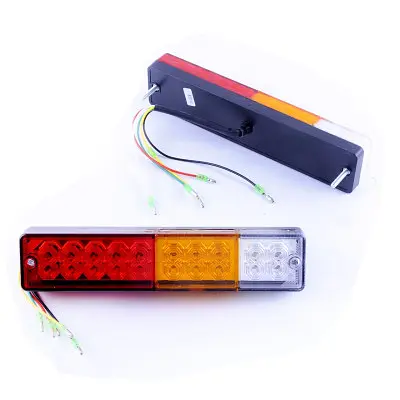 Задній ліхтар LED універсальний прямокутний 24х5,5 см NZ-602 12V-24V Корея 2 шт. SQ-0011 - фото 2