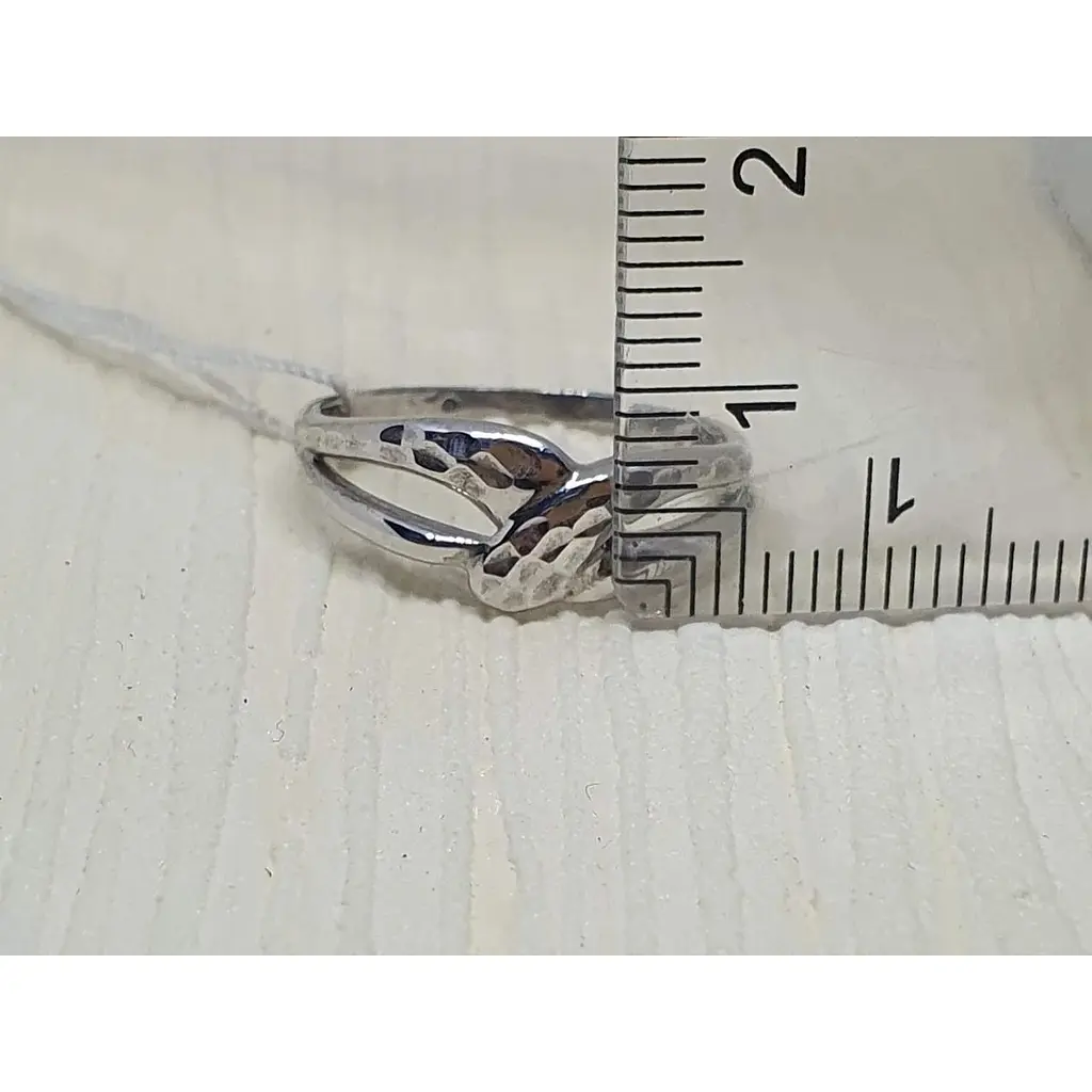 Срібне кільце Tango з алмазною гранню. Артикул 310177С 17,5 - фото 4