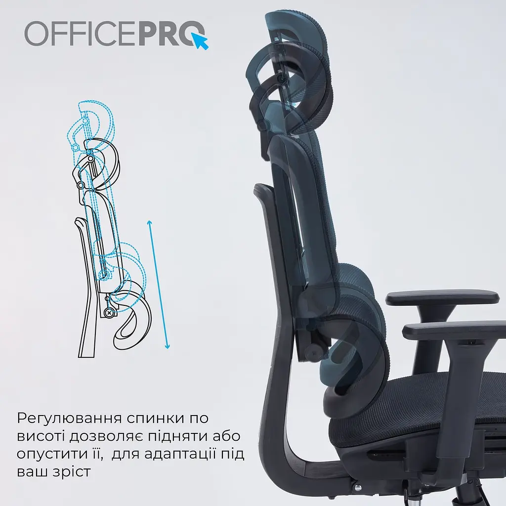 Крісло офісне OfficePro Black (OC680B) - фото 10