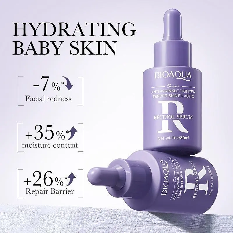 Сыворотка с ретинолом против морщин Bioaqua Anti-Wrinkle Tighten Tender Skin Retinol Serum 30 мл - фото 4