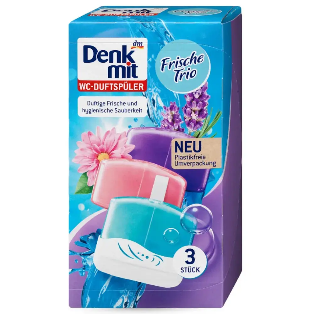 Туалетний блок для унітазу DenkMit Frische Trio, 3 шт.