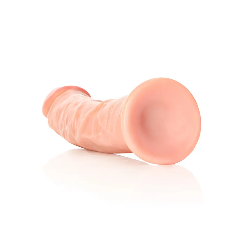 Фалоімітатор RealRock Curved Realistic 9", 25 см (тілесний) - фото 3