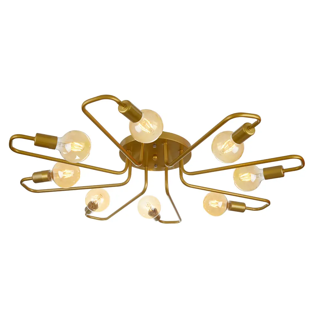 Люстра потолочная Brille Е27 60W G (BR-01 617C/8) - фото 1