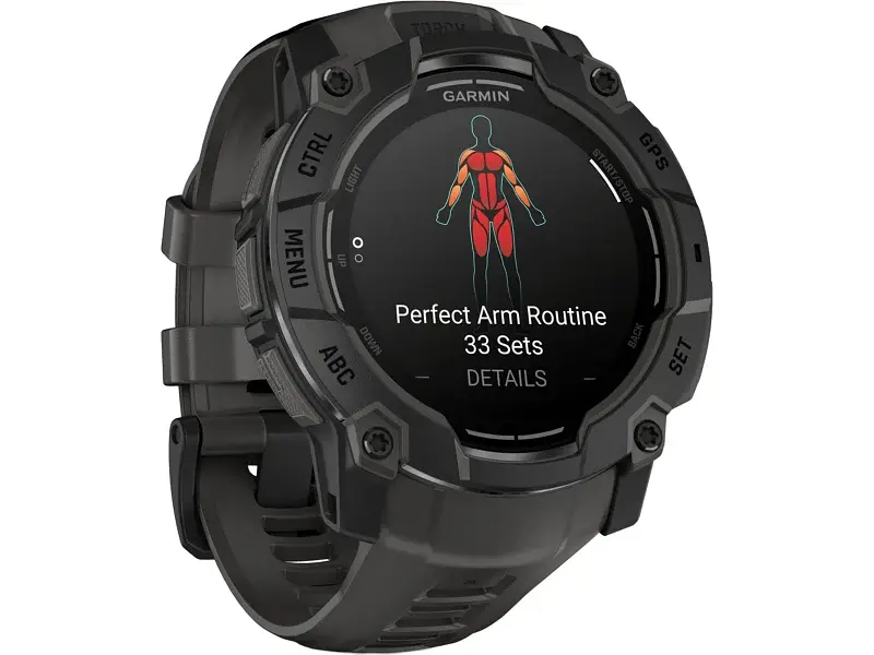 Смарт-годинник Garmin Instinct 3 50mm AMOLED Black with Charcoal Band (010-03020-00) - фото 2