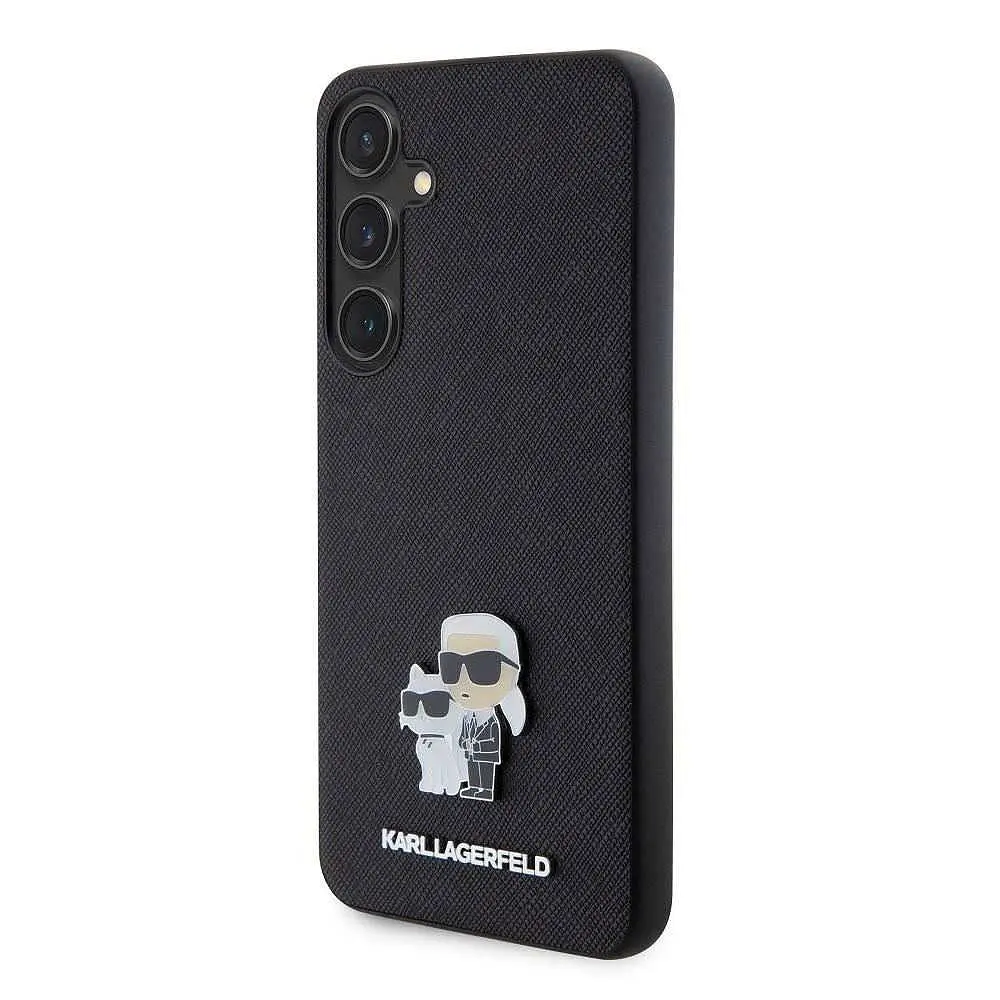Чехол Karl Lagerfeld PU Saffiano Metal Karl and Choupette для Samsung Galaxy S24+ Black (57983119542) - фото 2