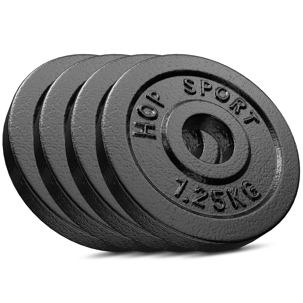 Сет з металевих дисків Hop-Sport Strong 4x1,25кг - фото 3
